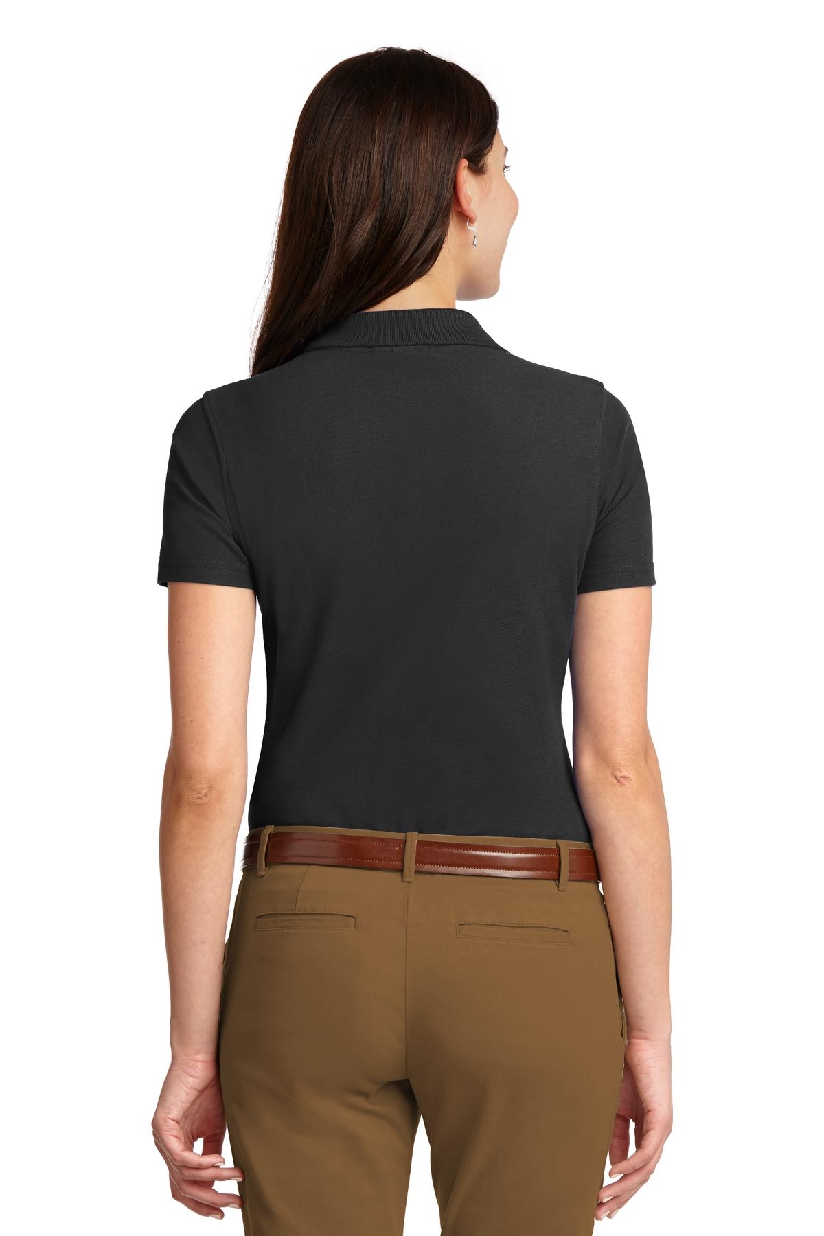 Port Authority Women's Stain-Resistant Polo. L510 - Black - Custom