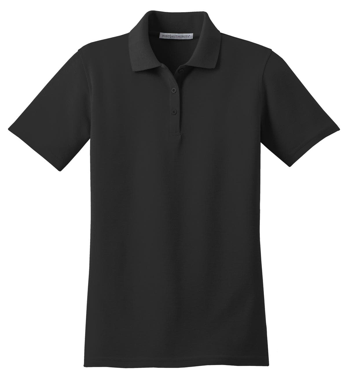Port Authority Women's Stain-Resistant Polo. L510 - Black - Front