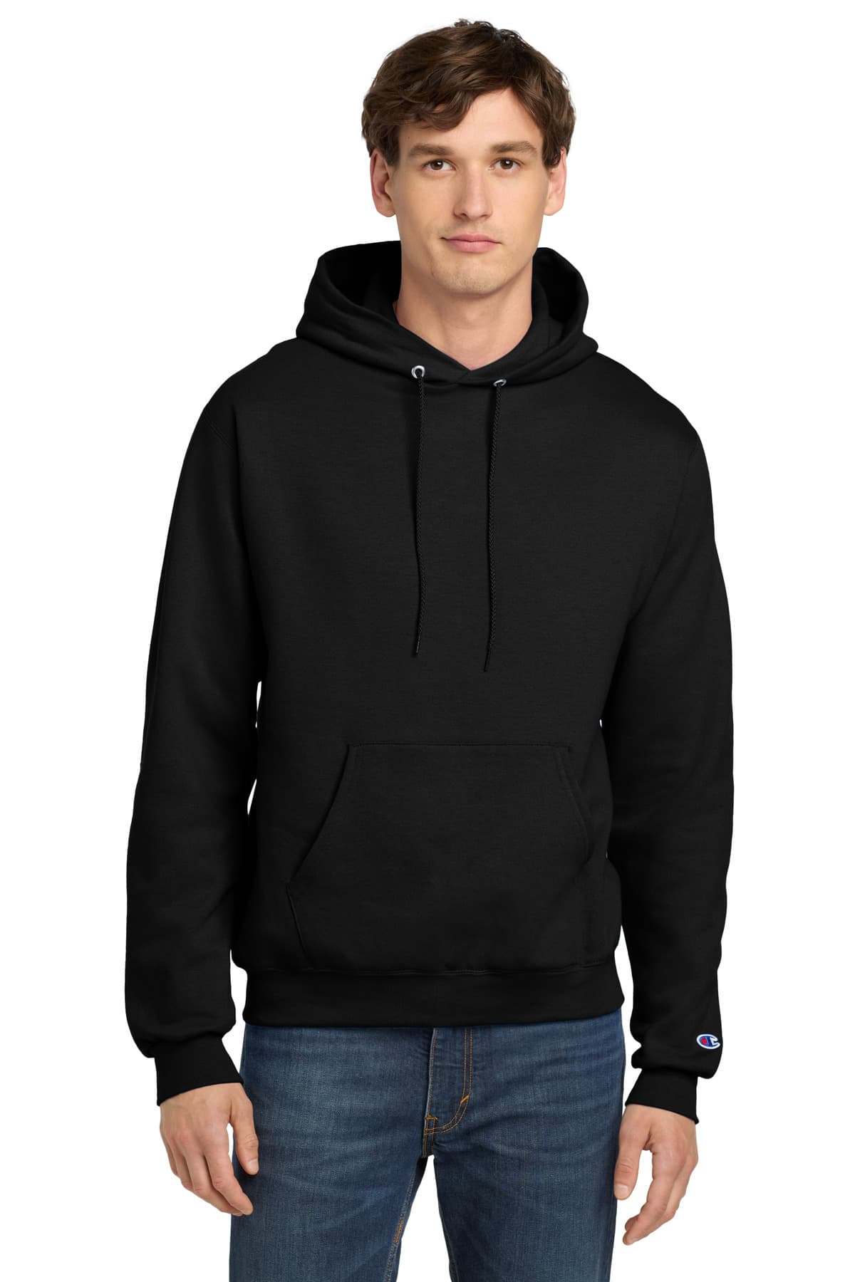 Champion Powerblend Pullover Hoodie. S700 - Black - High