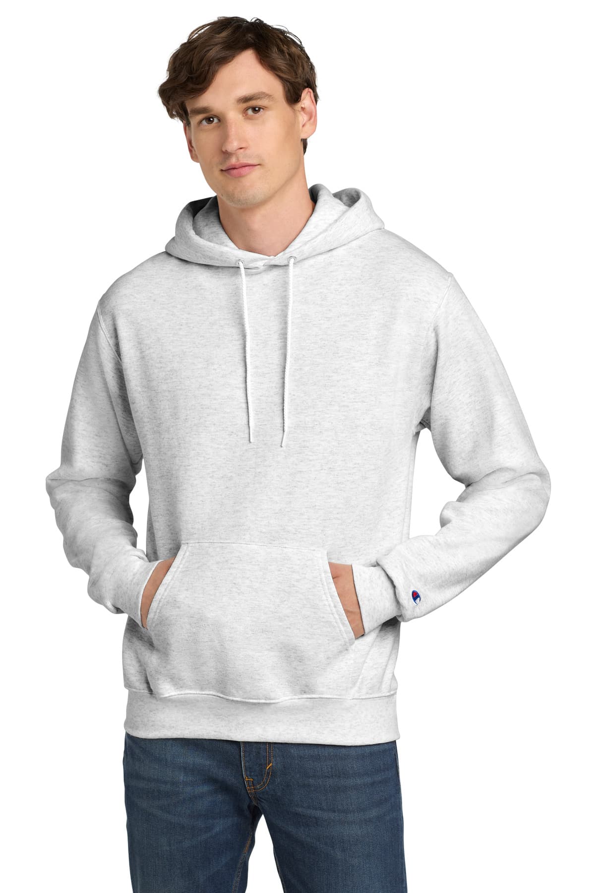 Champion Powerblend Pullover Hoodie. S700 - SilverGrey - High
