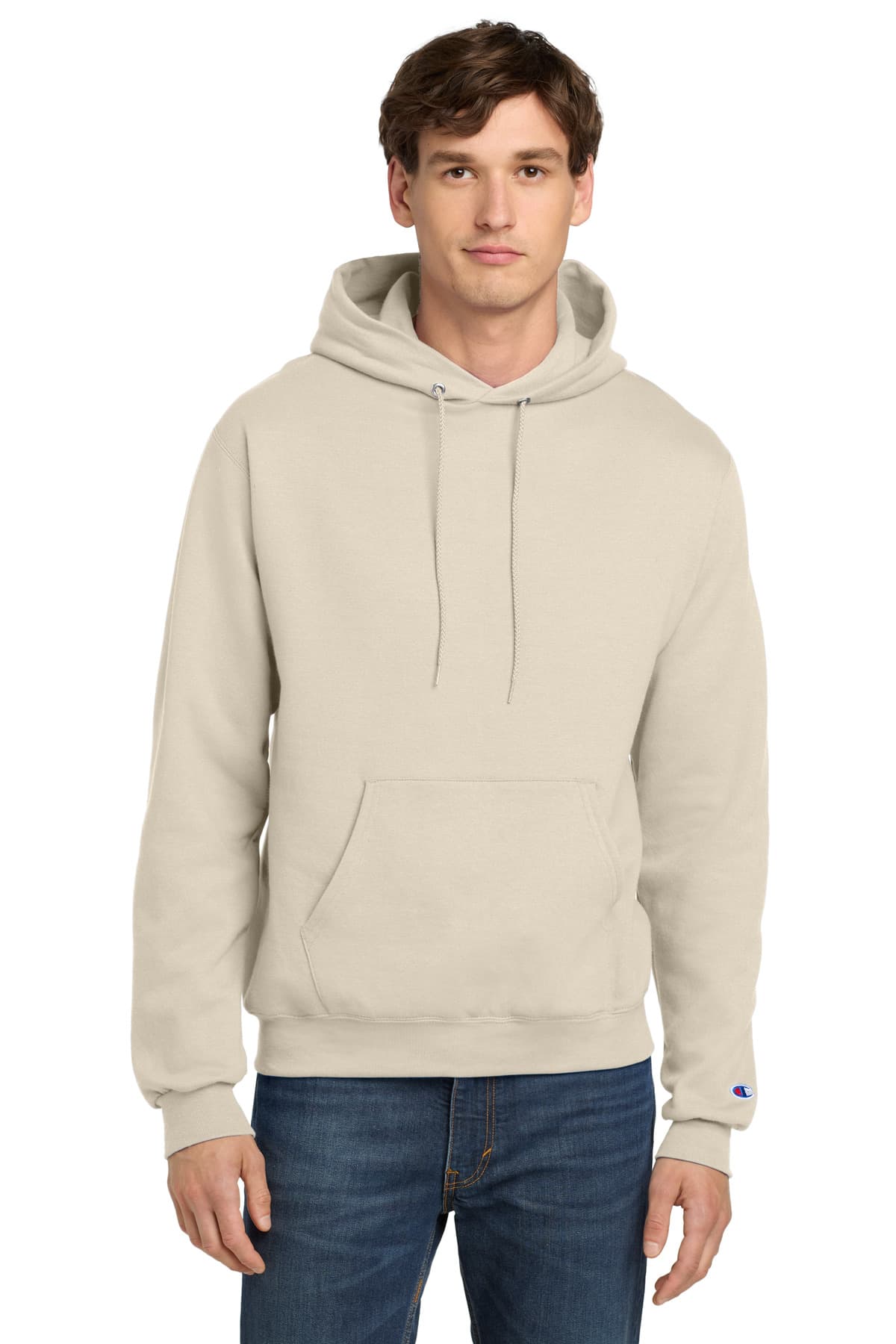 Champion Powerblend Pullover Hoodie. S700 - Sand - High