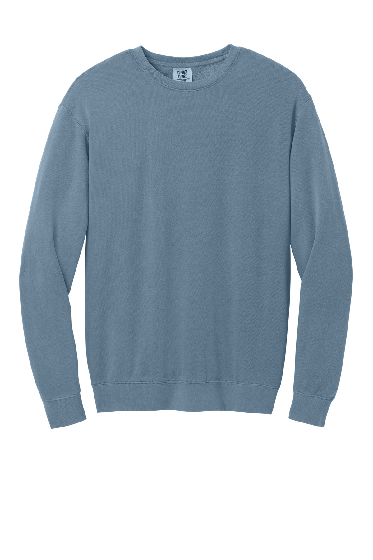 Comfort Colors Lightweight Crewneck Sweatshirt 1466 - BlueJean - Front