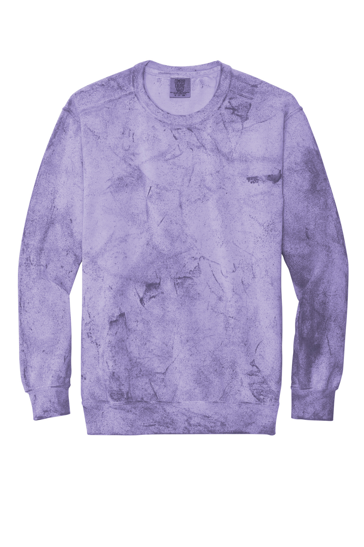 Comfort Colors Color Blast Crewneck Sweatshirt 1545 - Amethyst - Front