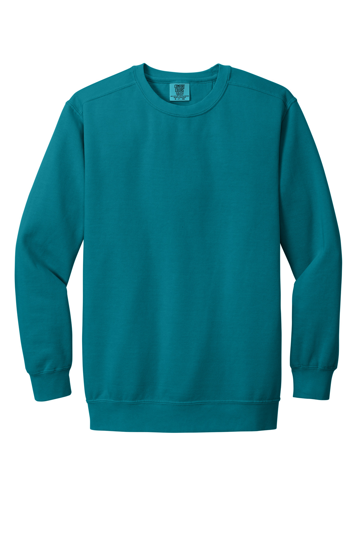 COMFORT COLORS Ring Spun Crewneck Sweatshirt. 1566 - TopazBlue - Front