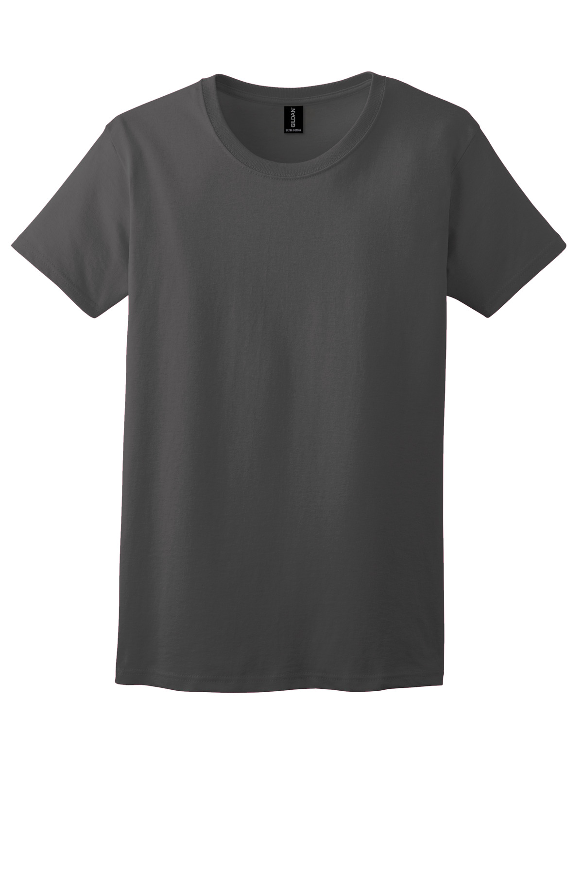 Gildan Women's Ultra Cotton 100% US Cotton T-Shirt. 2000L - Charcoal - Front