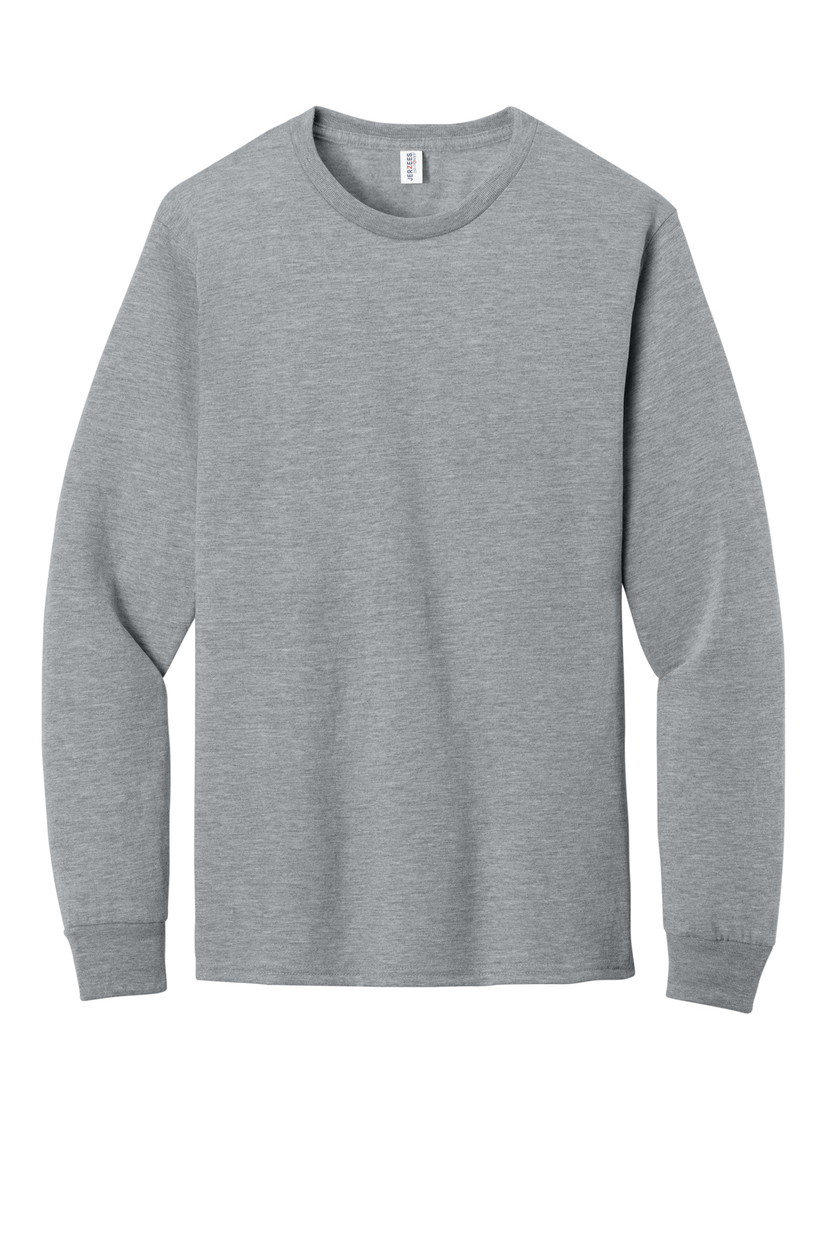 Jerzees Dri-Power 100% Polyester Long Sleeve T-Shirt 21LS - AthlHthr - Front