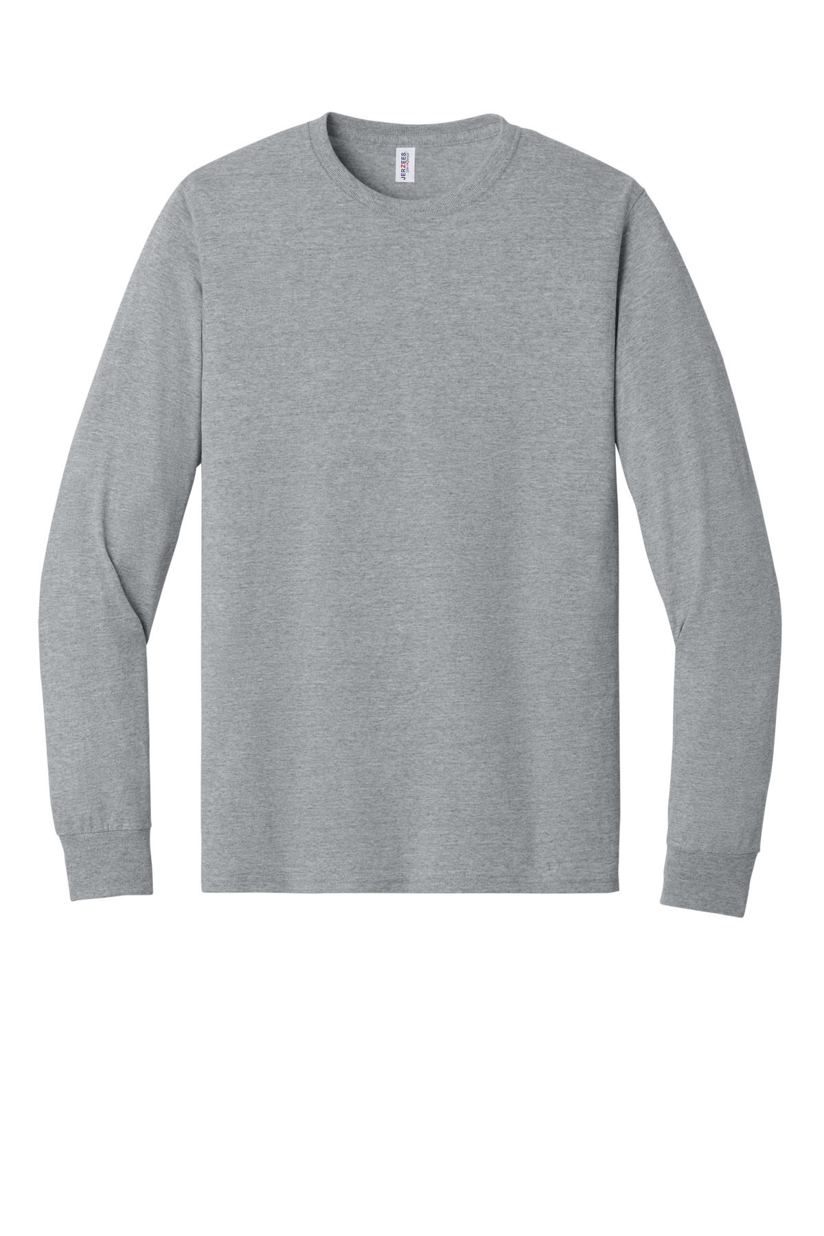 Jerzees - Dri-Power 50/50 Cotton/Poly Long Sleeve T-Shirt. 29LS - AthlHthr - Front