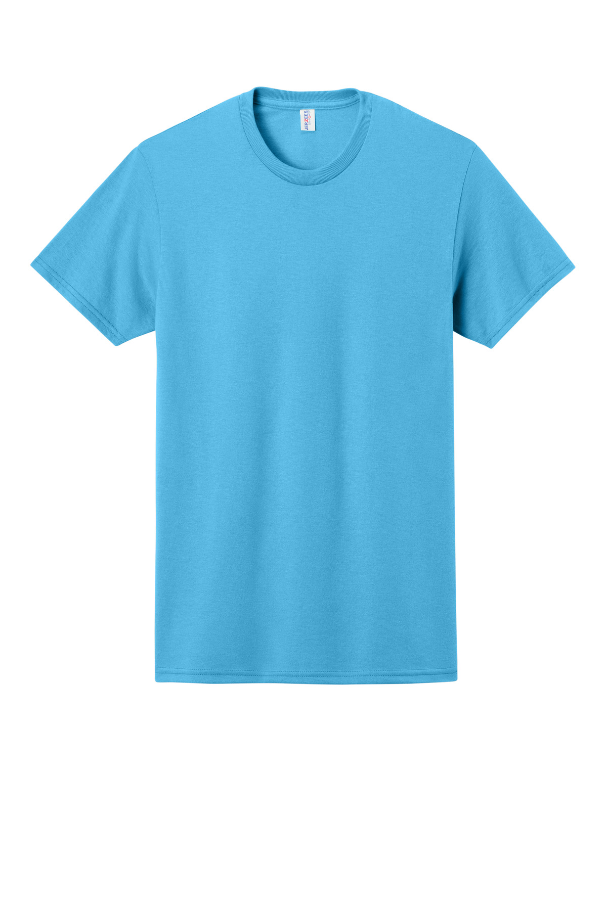 Jerzees - Dri-Power 50/50 Cotton/Poly T-Shirt. 29M - Aquatic Blue - Front