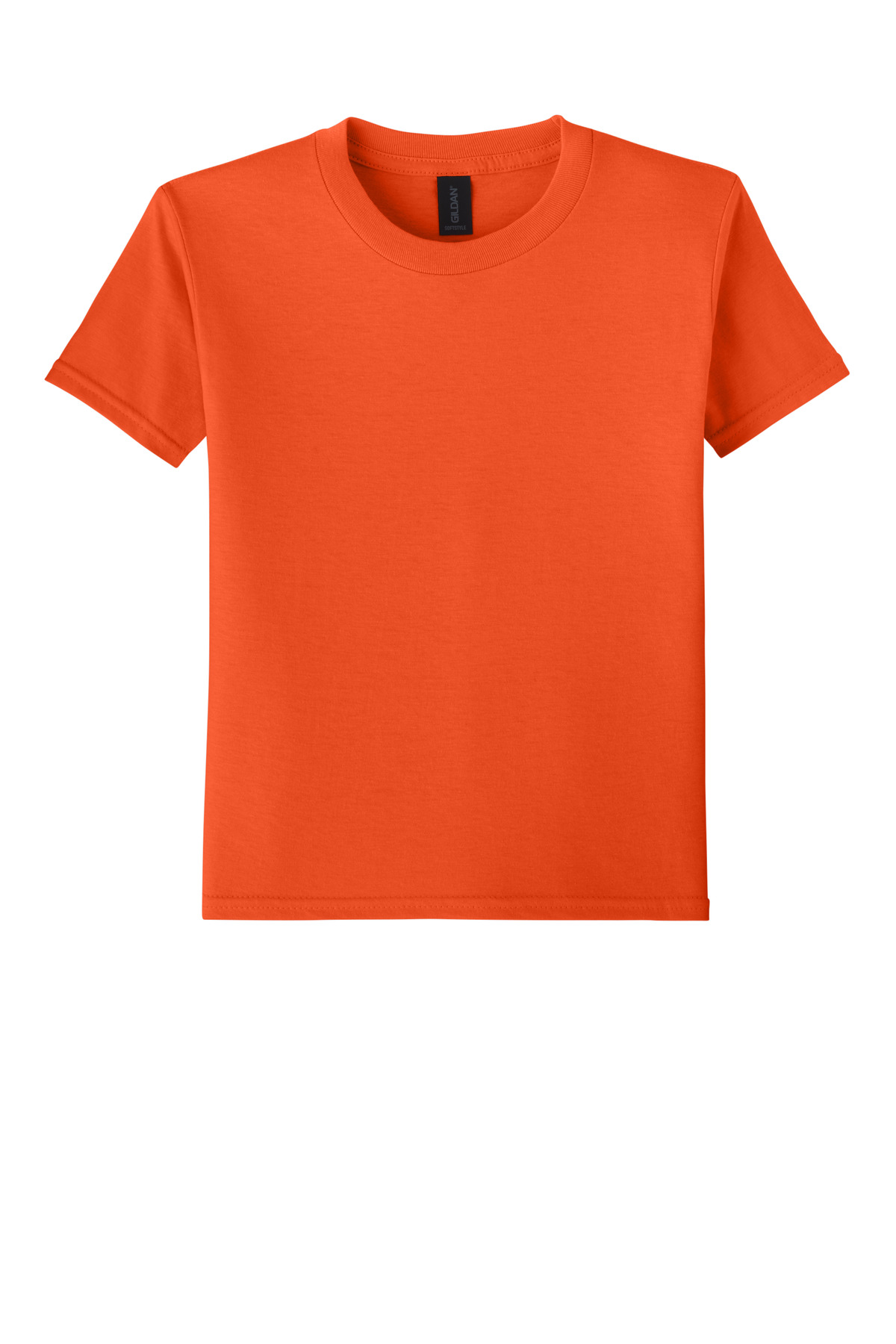 Gildan Youth Softstyle T-Shirt 64000B - Orange - Front