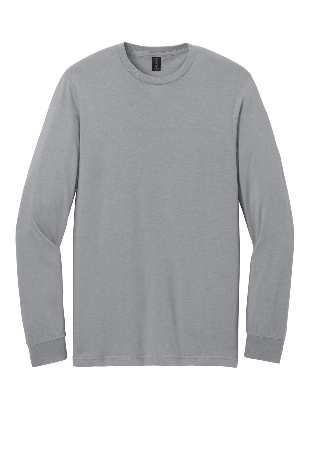 Gildan Softstyle CVC Long Sleeve Tee 64440CVC - Cement - Front