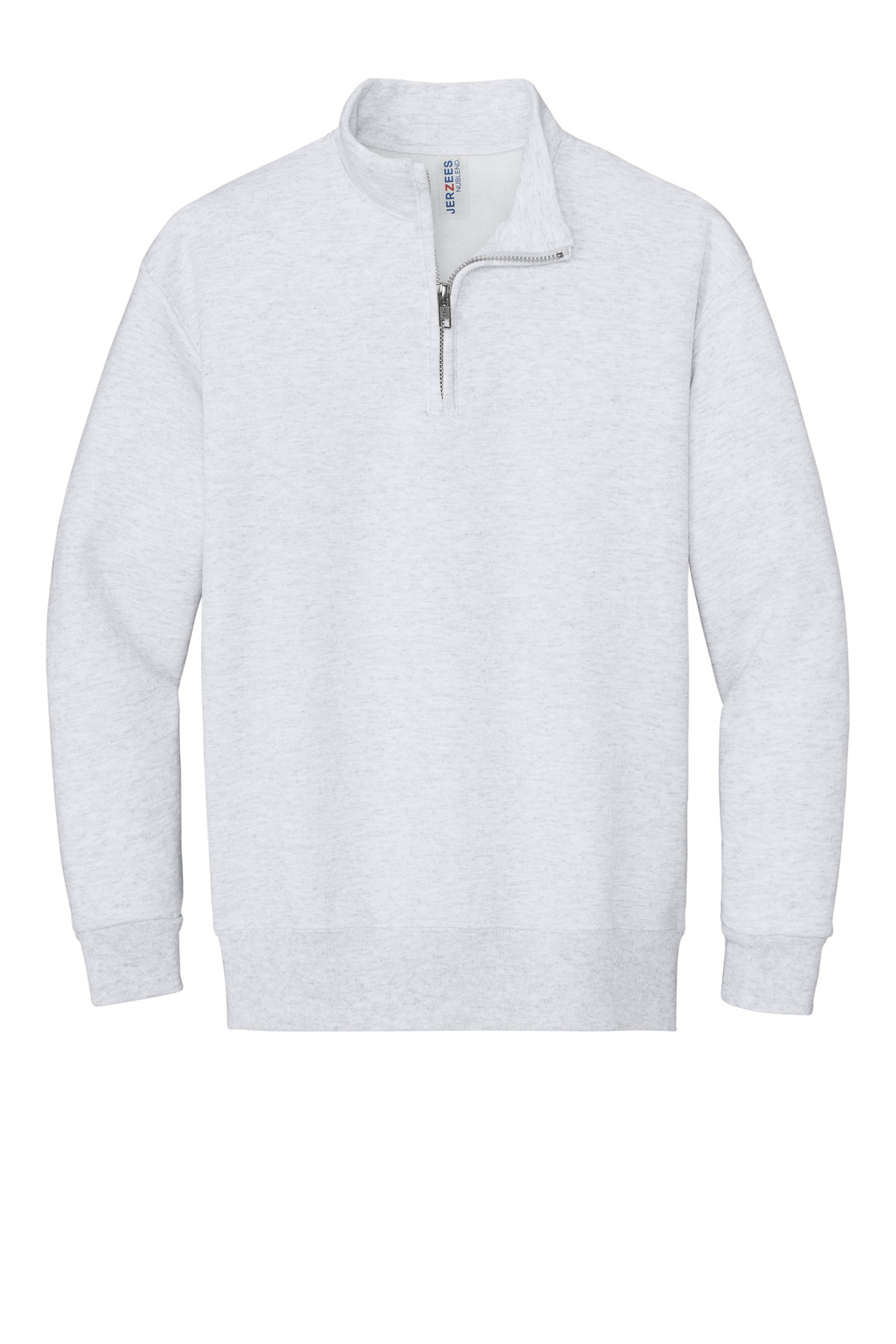 Jerzees Youth NuBlend 1/4-Zip Cadet Collar Sweatshirt 995Y - Ash - Front