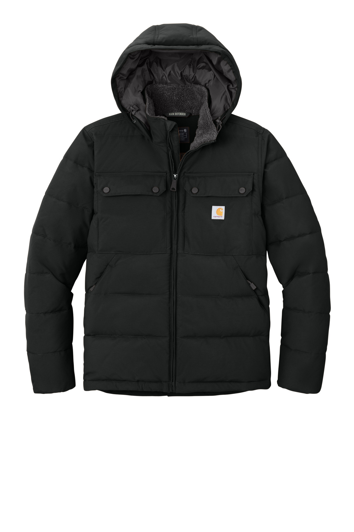 Carhartt Montana Insulated Hooded Jacket CT107082 - Black - Front