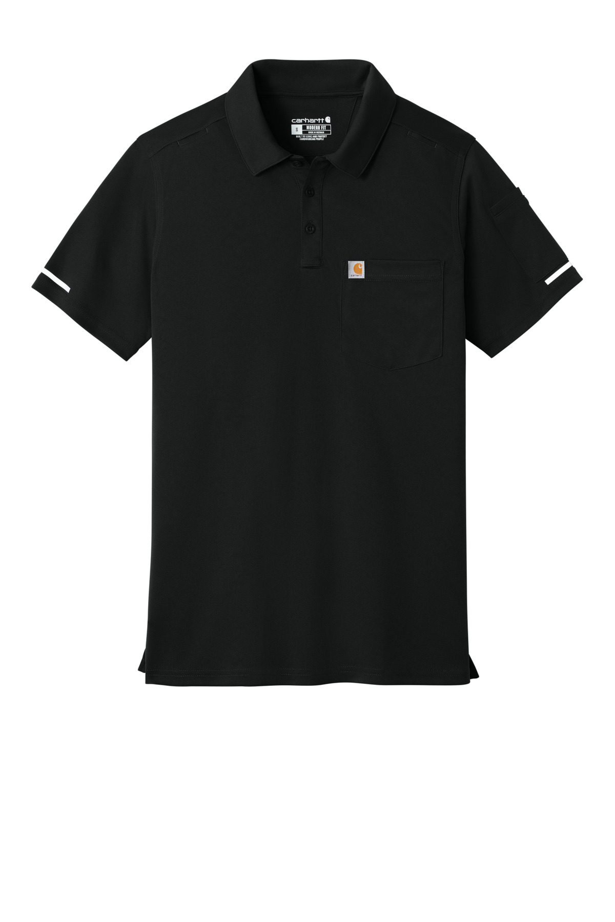Carhartt FLD &amp; RSCU Polo CTC16119 - Black - Front