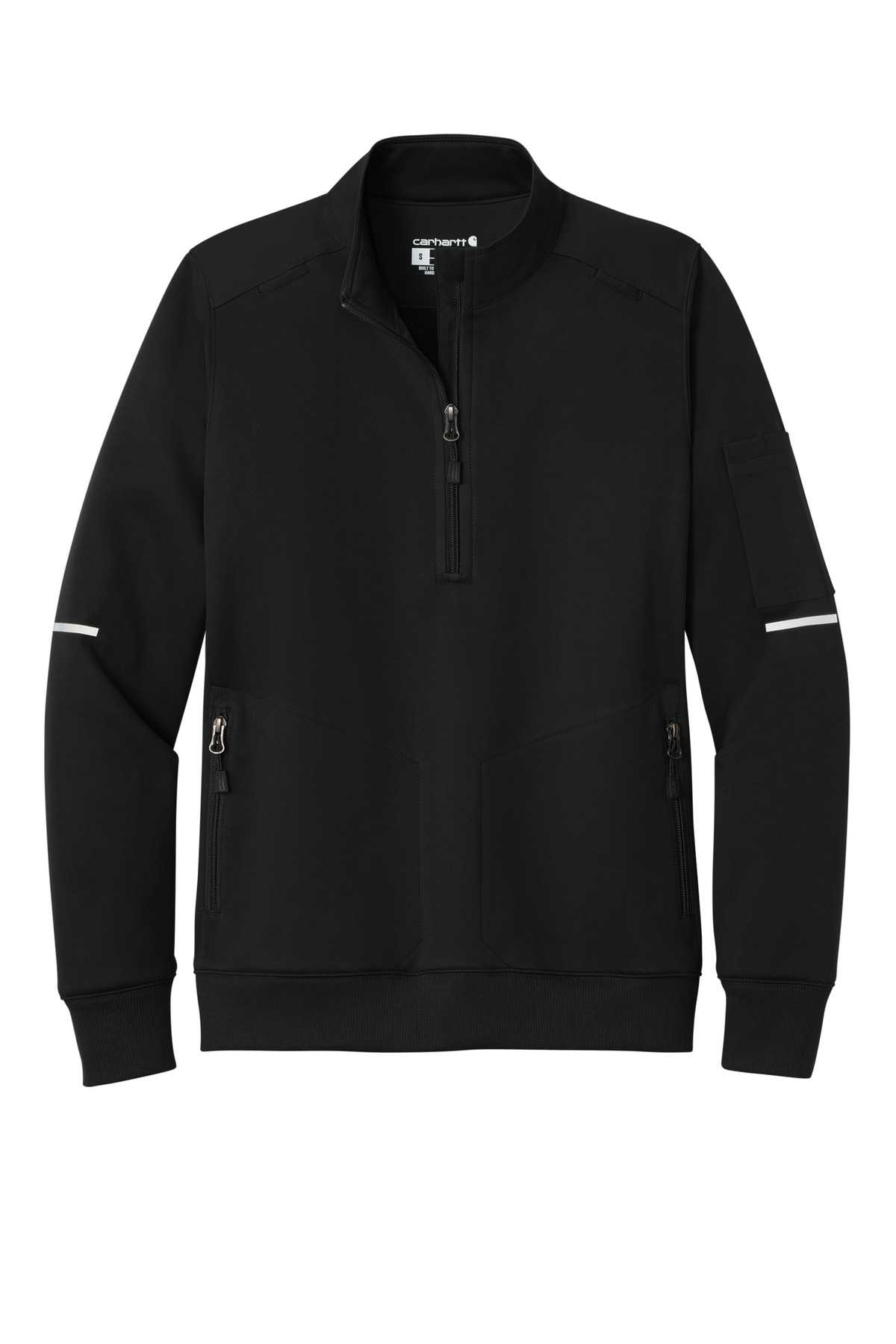 Carhartt Women's FLD &amp; RSCU 1/2-Zip Mid-Layer CTC82912 - Black - Front