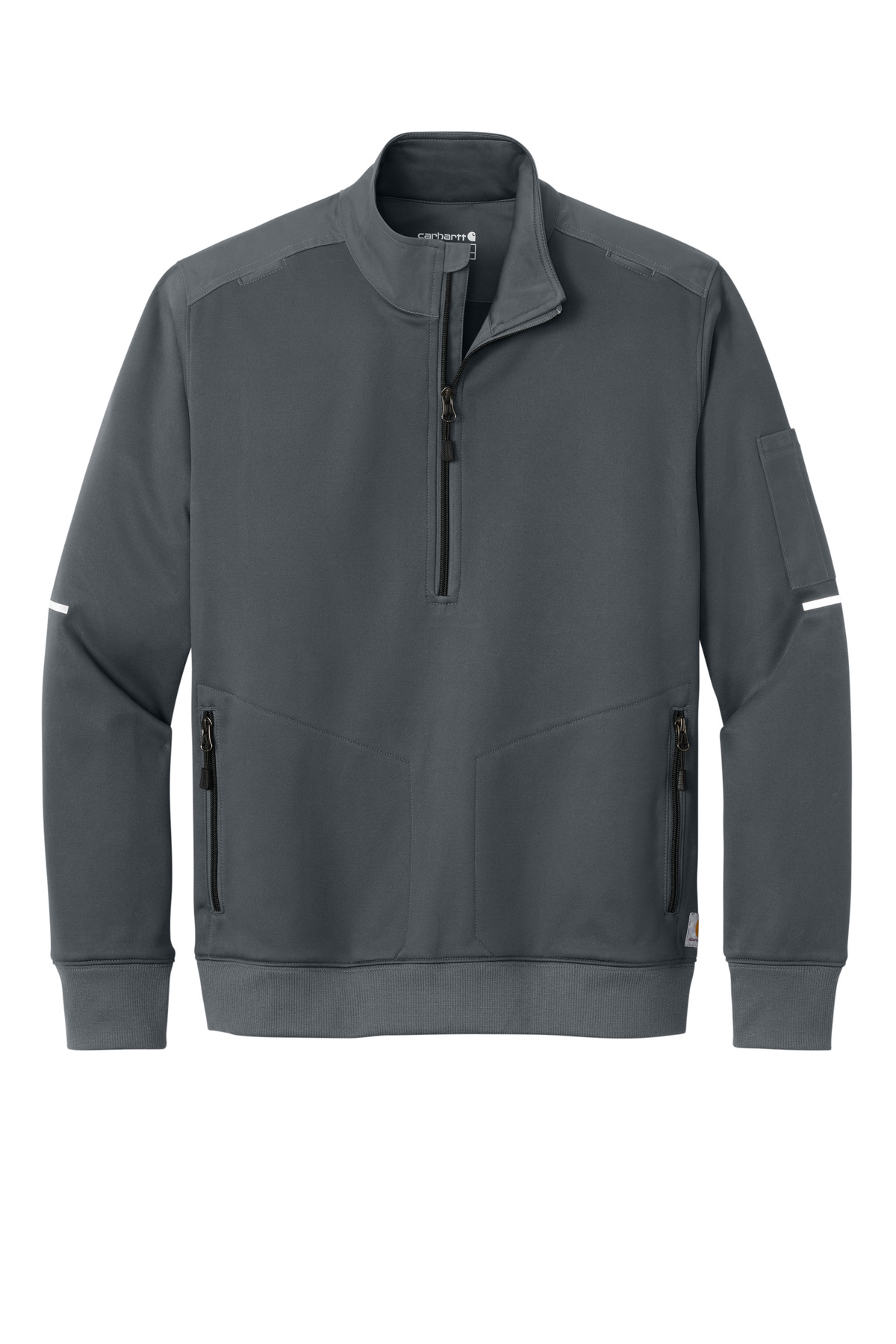 Carhartt FLD &amp; RSCU 1/2-Zip Mid-Layer CTC86912 - Pewter - Front