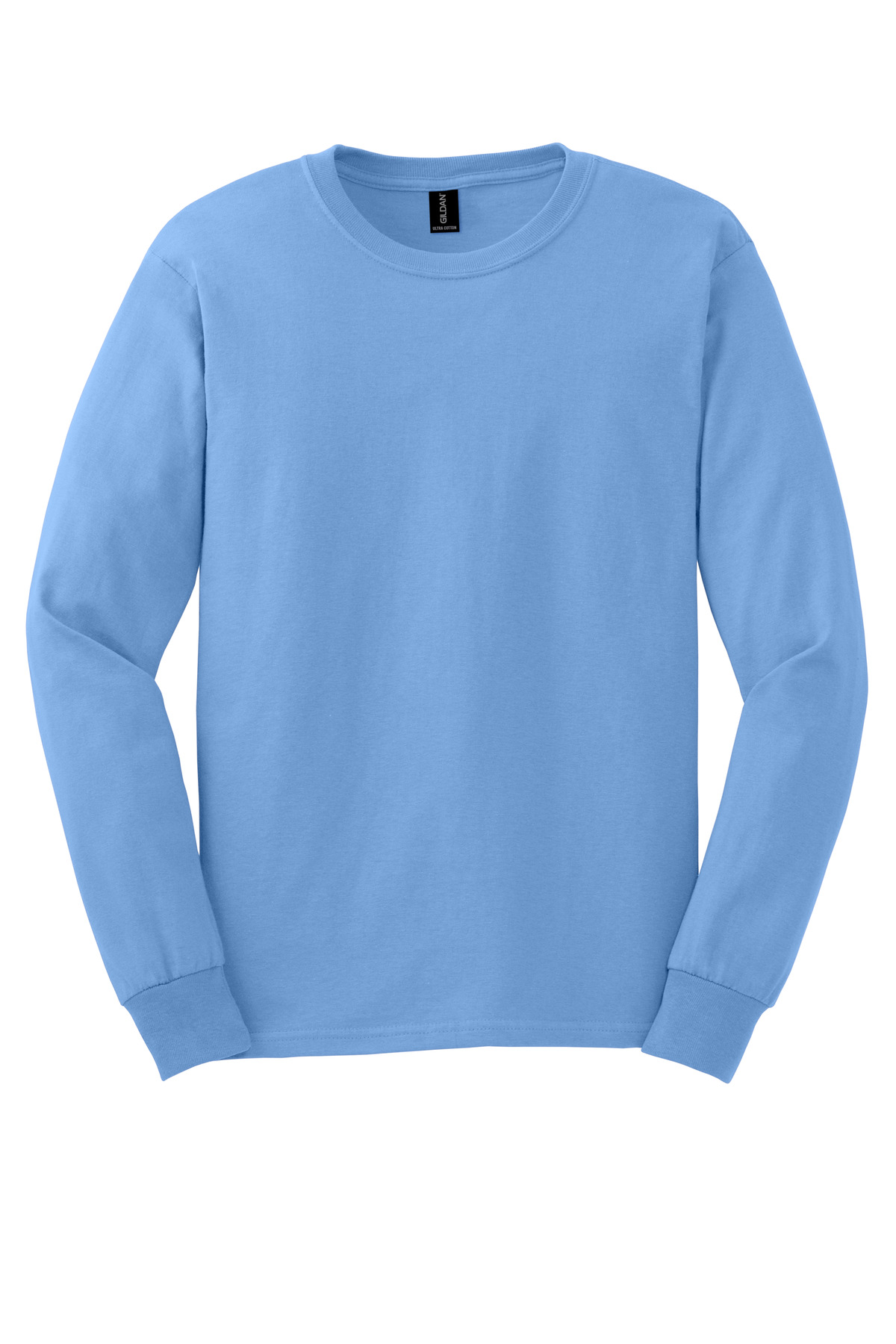 Gildan - Ultra Cotton 100% US Cotton Long Sleeve T-Shirt. G2400 - Carolina Blue - Front