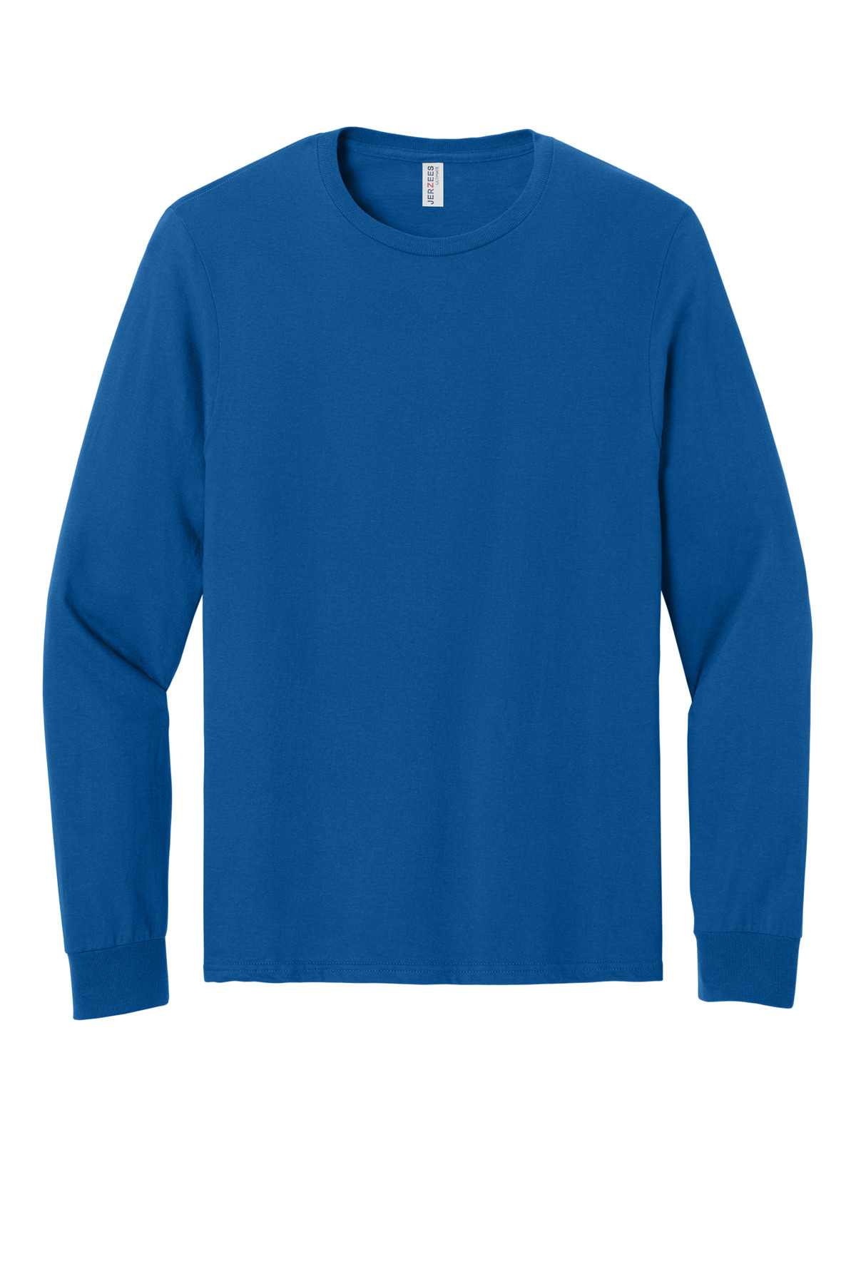Jerzees Ultimate Unisex Ring Spun Long Sleeve T-Shirt IC46L - Royal - Front