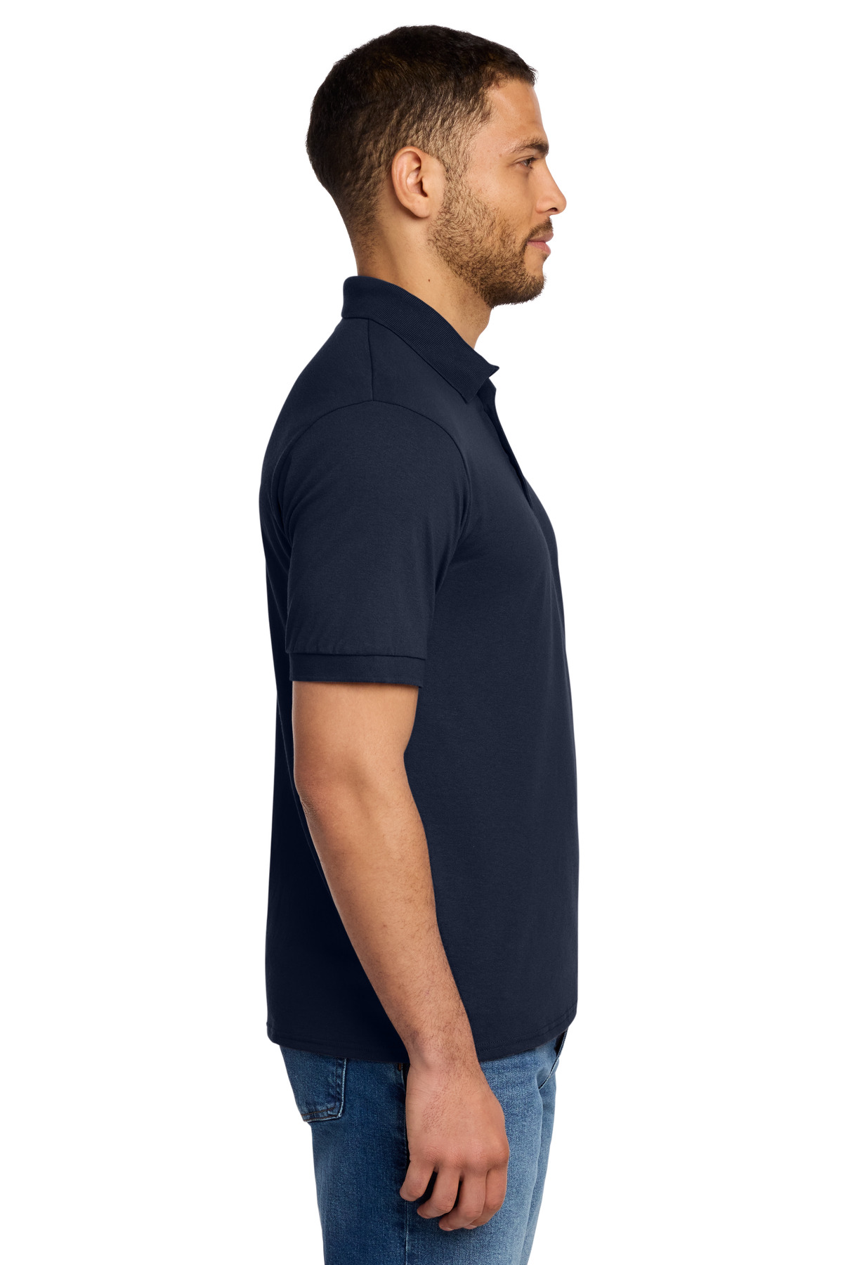 Port &amp; Co Core Blend Jersey Knit Polo. KP55 - Deep Navy - Custom