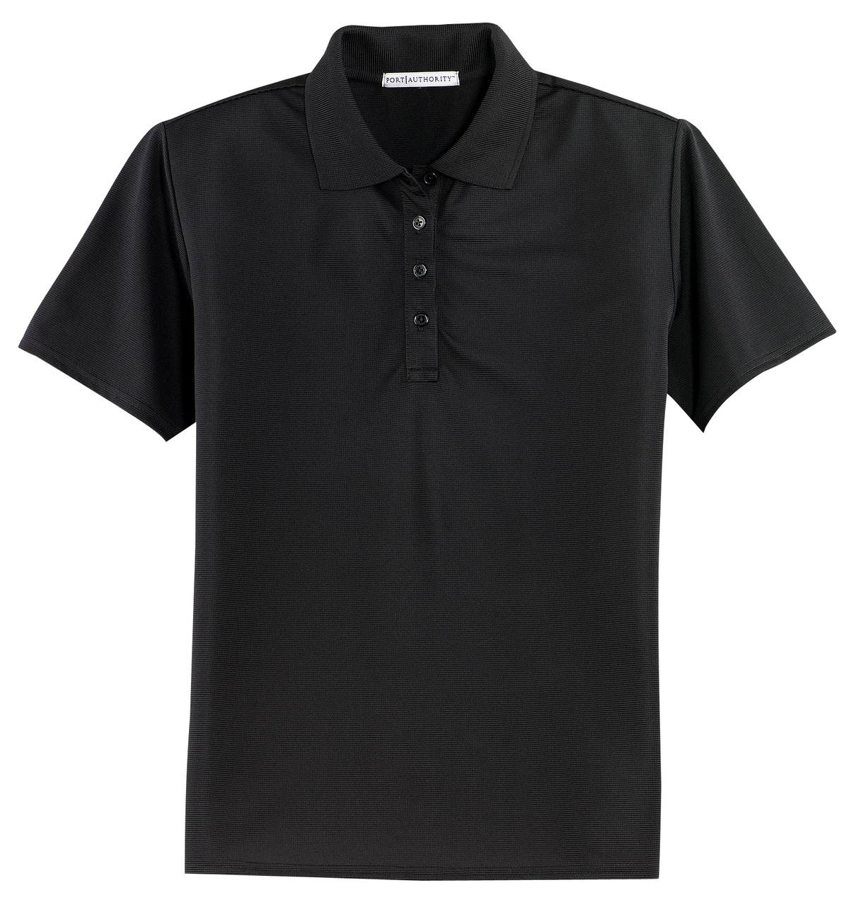 Port Authority Women's Dry Zone Ottoman Polo. L525 - Black - Front