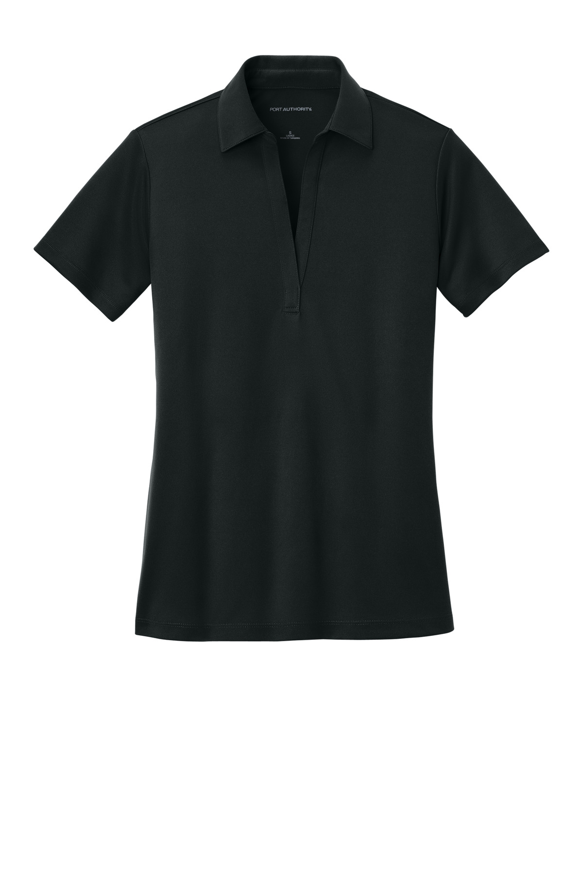 Port Authority Women's Silk Touch Performance Polo. L540 - Black - Front