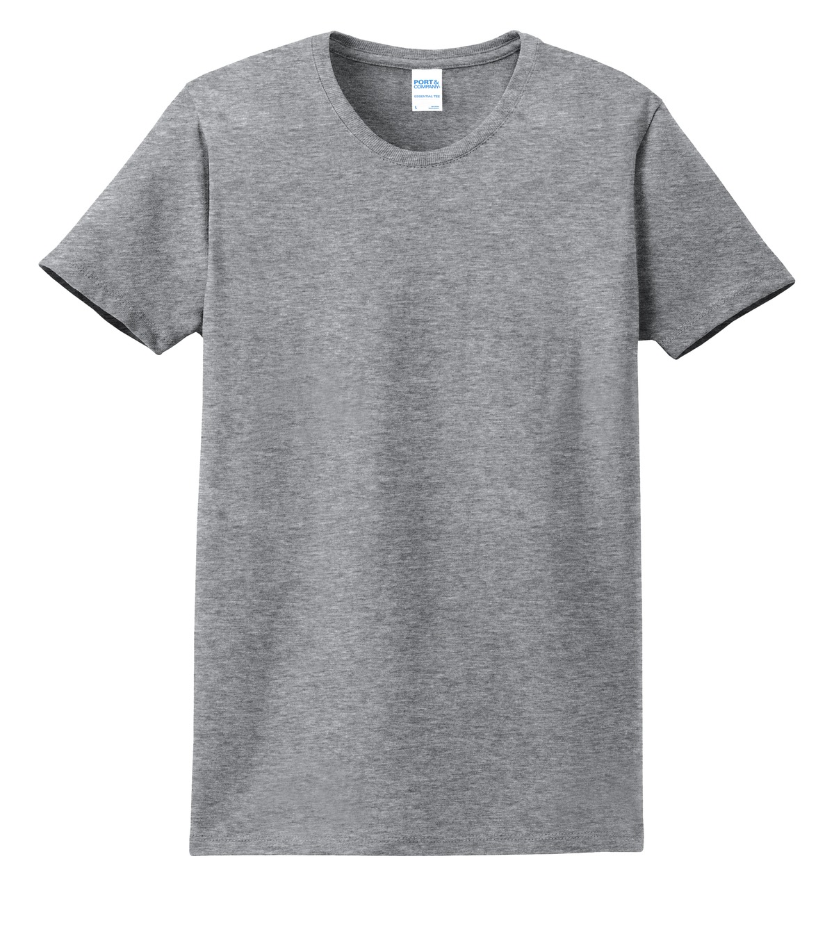 Port &amp; Co Women's Essential Tee. LPC61 - Ath Heather - Front