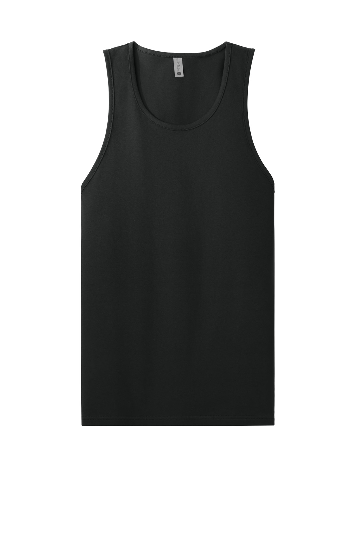 Next Level Apparel Cotton Muscle Tank NL3633 - Black - Front