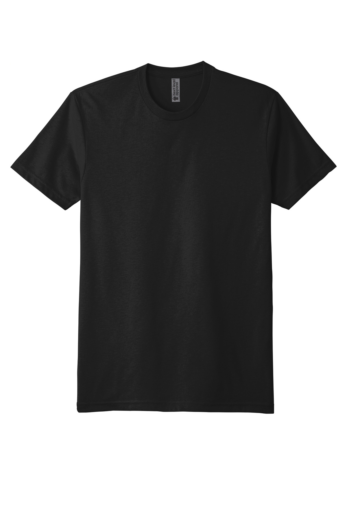 Next Level Apparel Adult CVC Sueded Tee. NL6410 - Black - Front