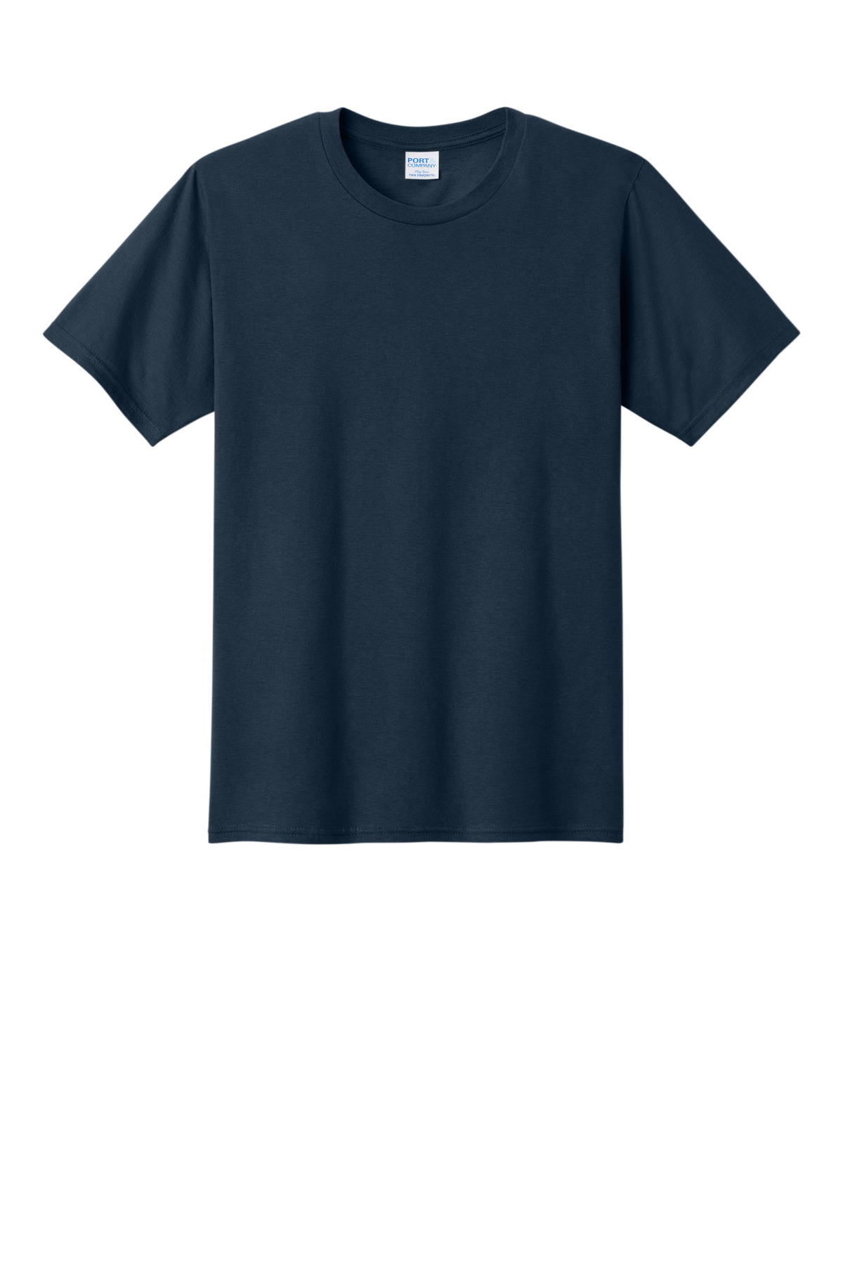 Port &amp; Co Fan Favorite Tee. PC450 - Deep Navy - Front