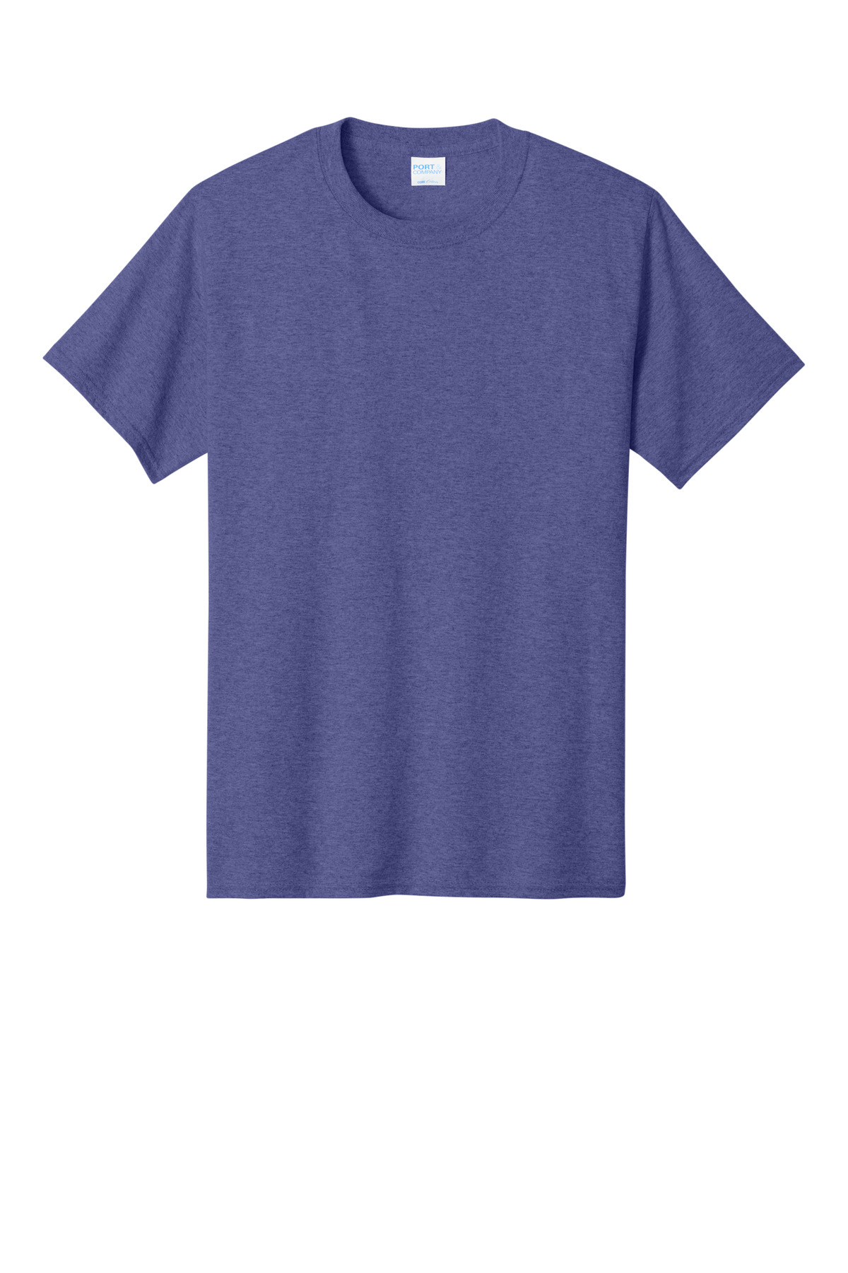Port &amp; Co Core Cotton Tee. PC54 - Hthr Purple - Front