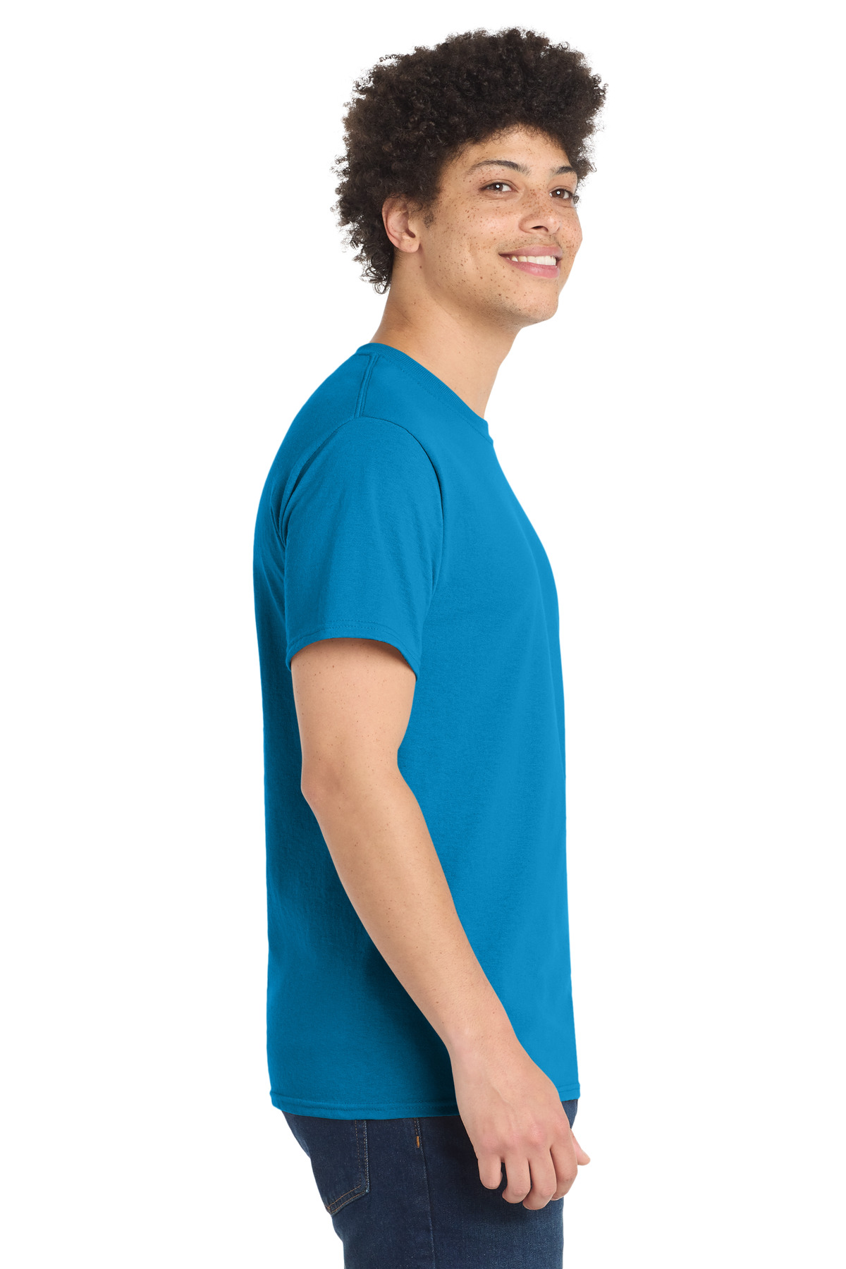 Port &amp; Co Core Blend Tee. PC55 - Sapphire - Custom