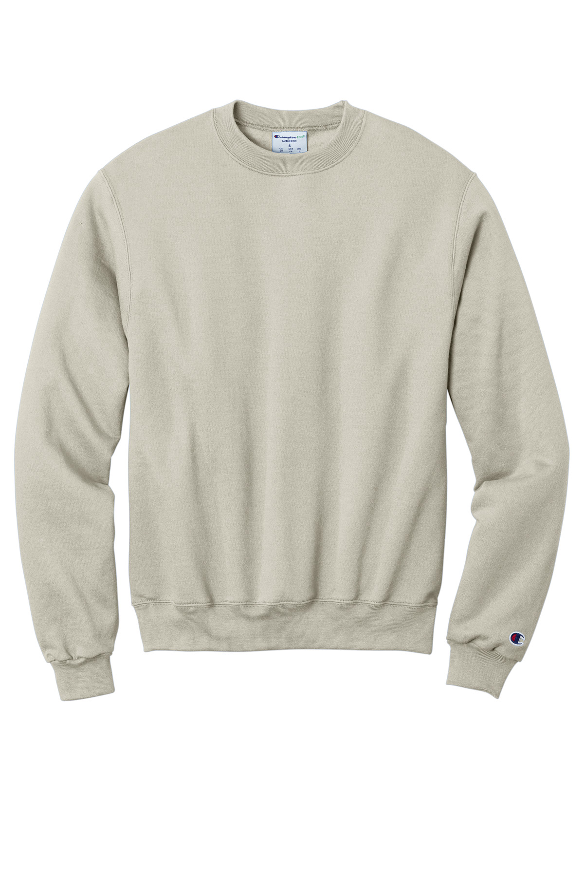 Champion Powerblend Crewneck Sweatshirt. S6000 - Sand - Front